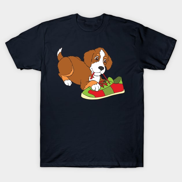 Bernese Mountain Dog Puppy T-Shirt by samshirts